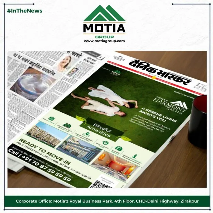 Motia Group in Danik Bhaskar